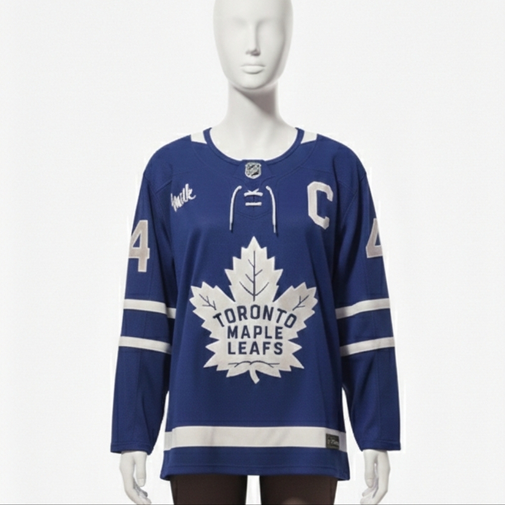 Toronto Maple Leafs Auston Matthews Home Womens Fanatics Blue & White Jersey XL